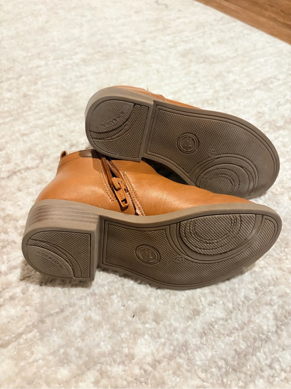 Kids Tan Classic Ankle Boots - Brown